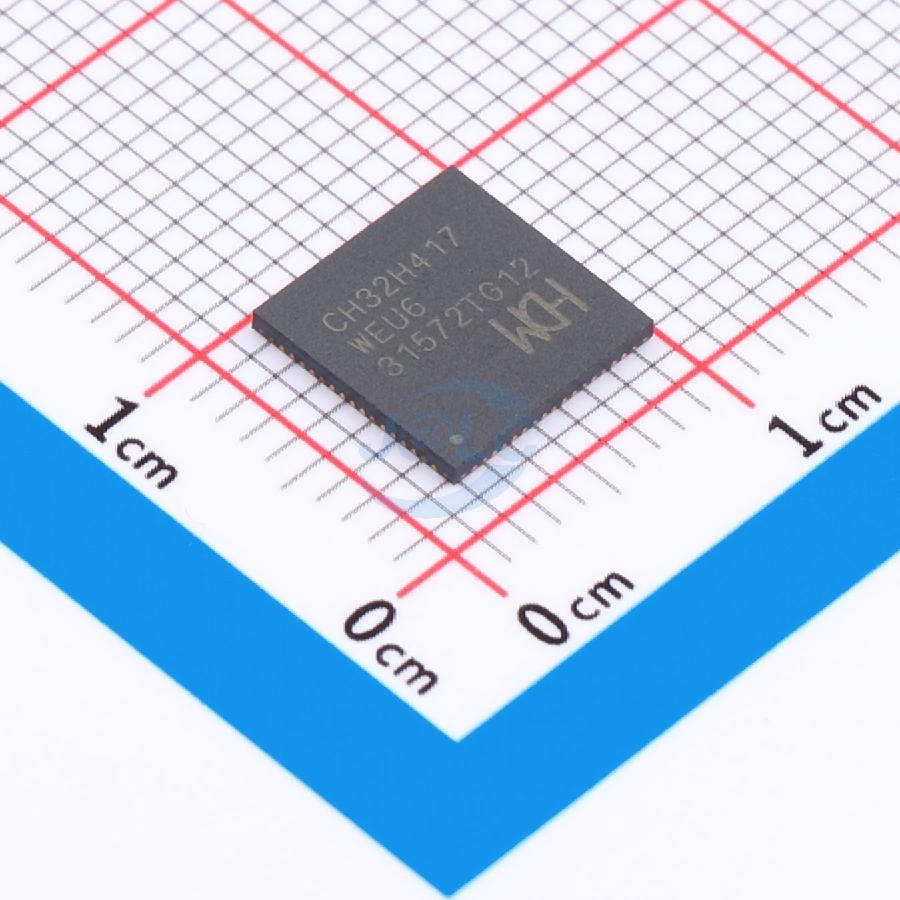 amembedded's tweet photo. WCH CH32H417 
Dual core RISC-V MCU
$3.30 each, $2.05 @ 1k

This MCU is actually just unbelievable. 1x 400MHz RISC-V5F, 1x 160MHz RISC-V3F, 960KB Flash, 896KB RAM.
USB 3.2 Gen1 (!), SerDes, SDIO, 100 BASE-T Ethernet MAC + PHY, USB-PD PHY, I3C. It's not even $5 BRO https://t.co/eECVmV4uyQ