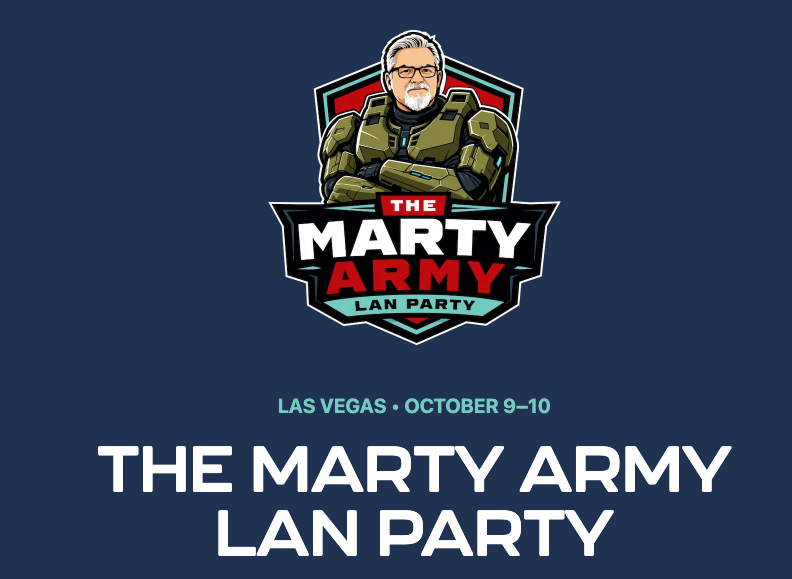 MartyTheElder's tweet photo. 🚨 It’s Official 🚨

The Marty Army LAN Party will officially take place October 9th & 10th at Red Rock Casino in Las Vegas!

This event will feature a competitive Halo 2 tournament with prizes, as well as a social gaming corner with the three original Halo games.

You'll be able to play, watch, meet some of the original devs, and, of course, you'll be supporting my campaign for Congress.

Buy your tickets here: https://t.co/lc7YlM2nOI