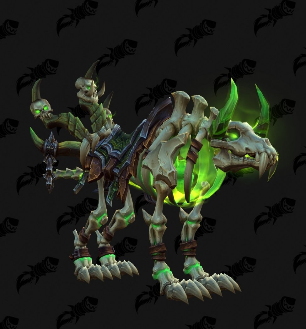 DarkLeafCoven's tweet photo. fel wolf mount reminiscent of gul'dan... https://t.co/16mXwDsq3G