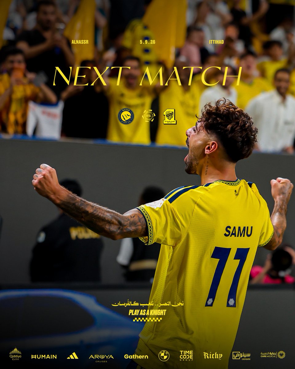 AlNassrFC_EN's tweet photo. A big one is next ⏭️💛 https://t.co/RPanFrQfAB