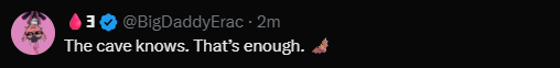 MoonbatsCurse's tweet photo. Hey @BigDaddyErac @MoonBatsMFC The "cave knows" you guys are the JV team. After 1.5 years only ONE 3d NFT? Nothing for the community. Where are the raffles? What happened to "Believe in Blood"? There is NO one in the cave. https://t.co/BgSfERGrrU