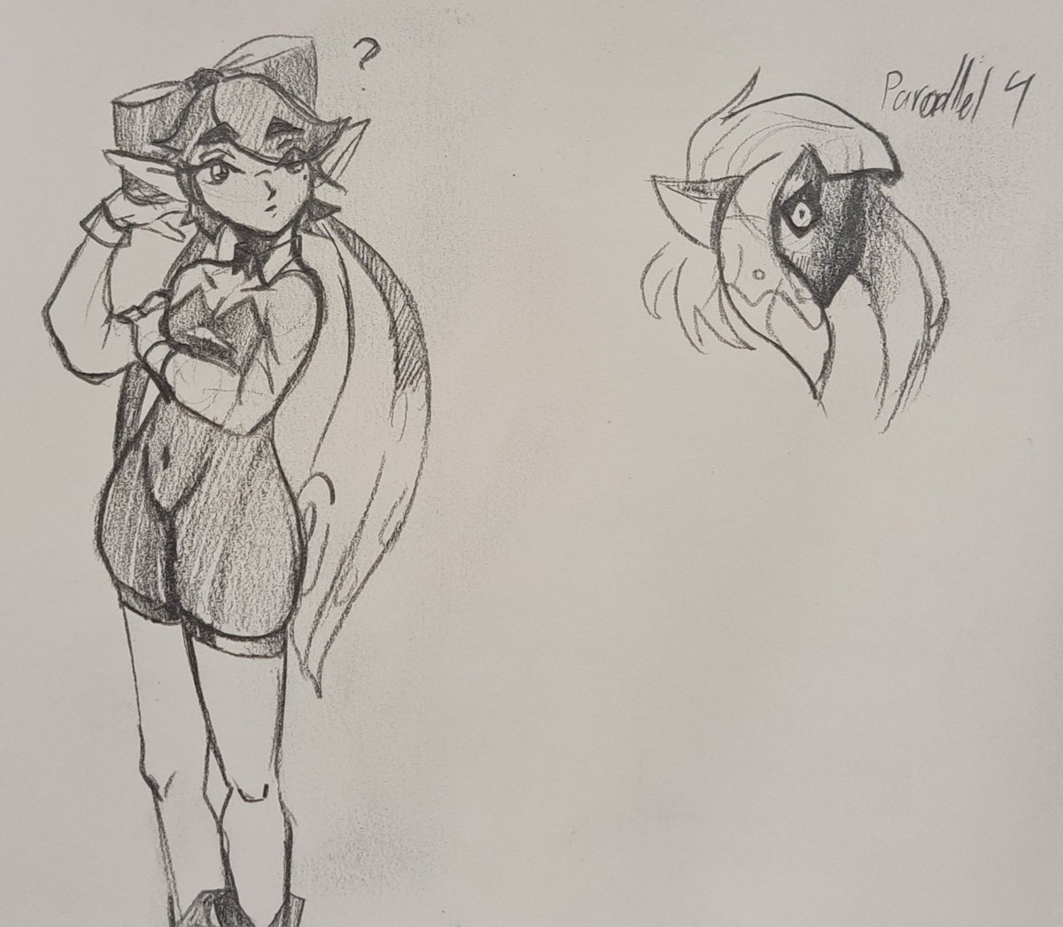 GangMinako's tweet photo. Haven't posted in a while, so here is some art I made in my sketchbook, featuring Callie and Parallel 4!
#traditionalart #sketchdump https://t.co/JZCP7cIJMh
