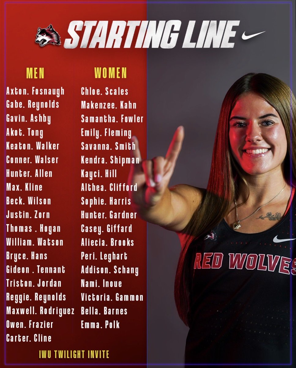 IUE_TFXC's tweet photo. Starting Line for the Season Opener! 

#RedWolfNation
#PackDistance https://t.co/qTHpf1h3wu