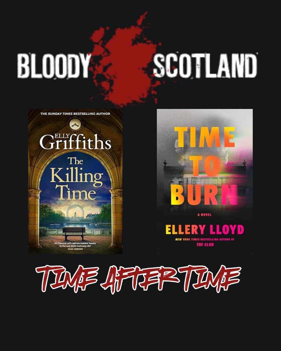 GuidReadsAlva's tweet photo. Would it even be my @BloodyScotland day if I didn't mention @ellygriffiths, even though this time she will be talking about her genius time travelling detective Ali Dawson on her second outing in The Killing Time. https://t.co/Yrs7MnSUNh