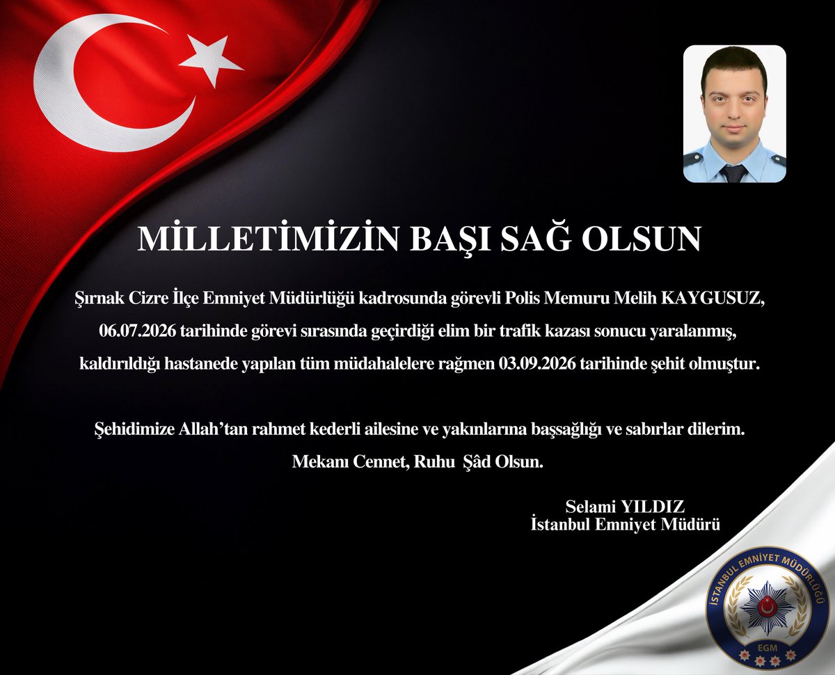 istanbul_EGM's tweet photo. Milletimizin başı sağ olsun 🇹🇷 https://t.co/UoS1O8YfJK