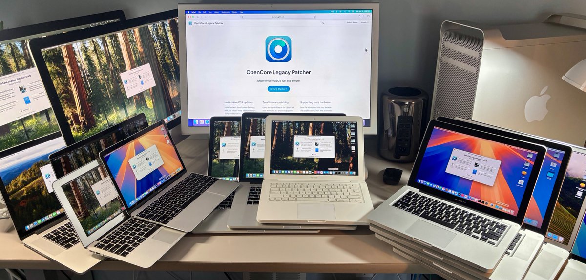 ClassicII_MrMac's tweet photo. OpenCore Legacy Patcher is the greatest piece of software ever developed for the Mac. https://t.co/m5de3ZsanY