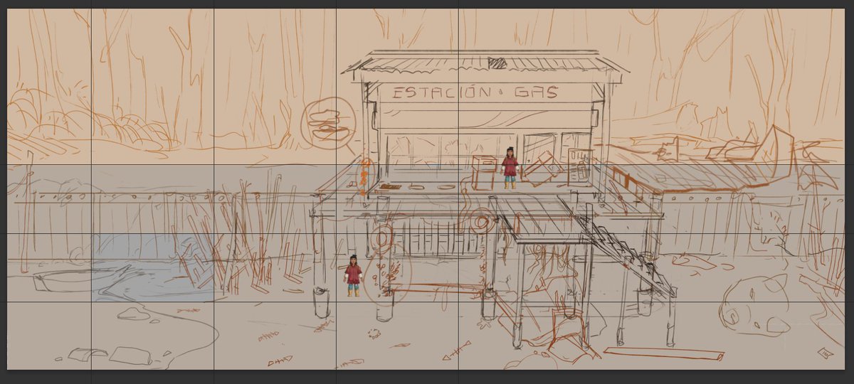 SwampDaughterVG's tweet photo. It's #WIPWednesday &amp; #WishlistWednesday!

We built all the scenarios mixing references of the real world with our own imagination. This is one of the places Julia will explore in The Swamp Daughter: the gas station exterior

🔗https://t.co/RfaXKCXxUI

#gameart #indiegame #gamedev https://t.co/jxU8KshWq9