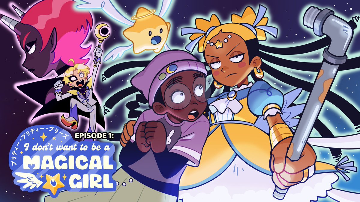 TheCartoonBase's tweet photo. ‘Pretty Pretty Please I Don’t Want to be a Magical Girl’ fully animated pilot will release TOMORROW. https://t.co/NX8eBe7Lv8