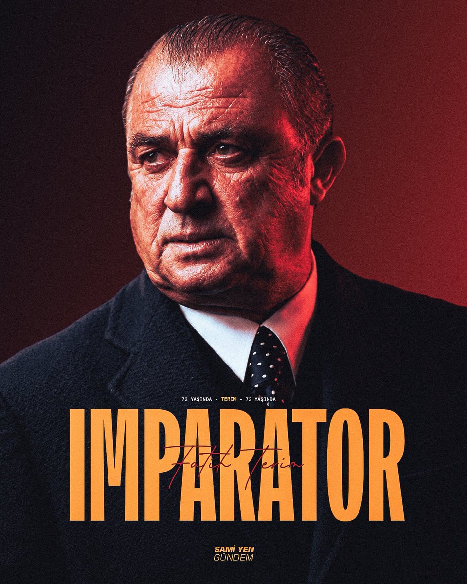 samiyengundem's tweet photo. 🟡🔴 İMPARATOR FATİH TERİM, 73 YAŞINDA! 

🎂 Mutlu Yıllar, Grande! @fatihterim https://t.co/pGRqdOnIPq