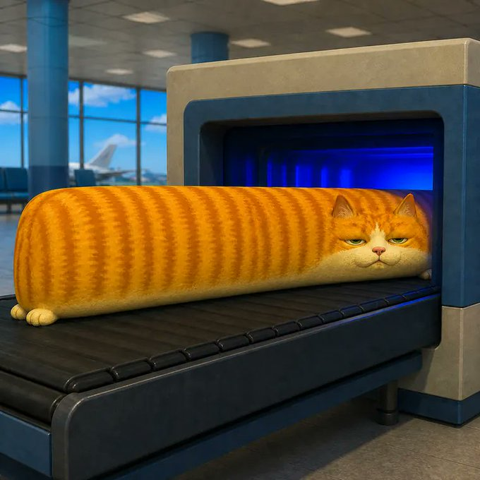 TheWideCat's tweet photo. they said carry-on only

good luck https://t.co/k3MvBUfZ5U