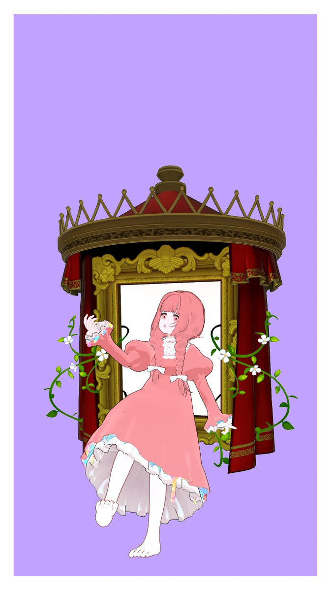 NoRightsToLive's tweet photo. 額縁の中で1000年生きてるのさ
#アトリナ3D https://t.co/gdErGUnIku
