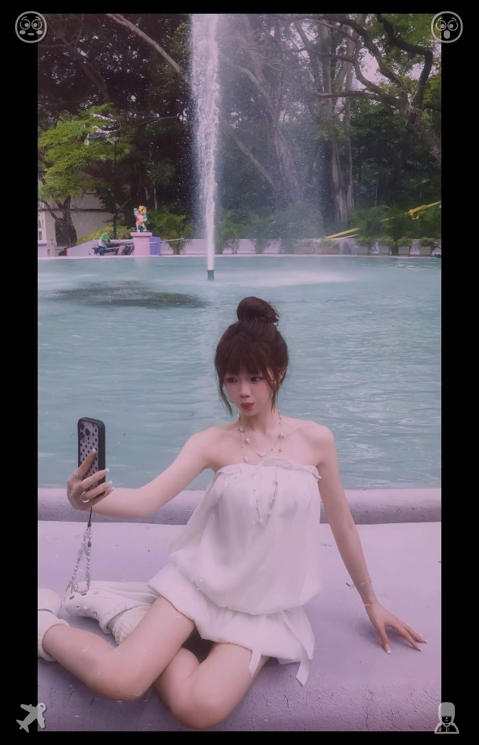 iam_ryohei's tweet photo. She attended a fashion show and was seated in the front row, snapping pictures of the models' ensembles. She also captured shots of her own attire, with the monochrome style exuding elegance and polish. https://t.co/h7Ekx8zeAm