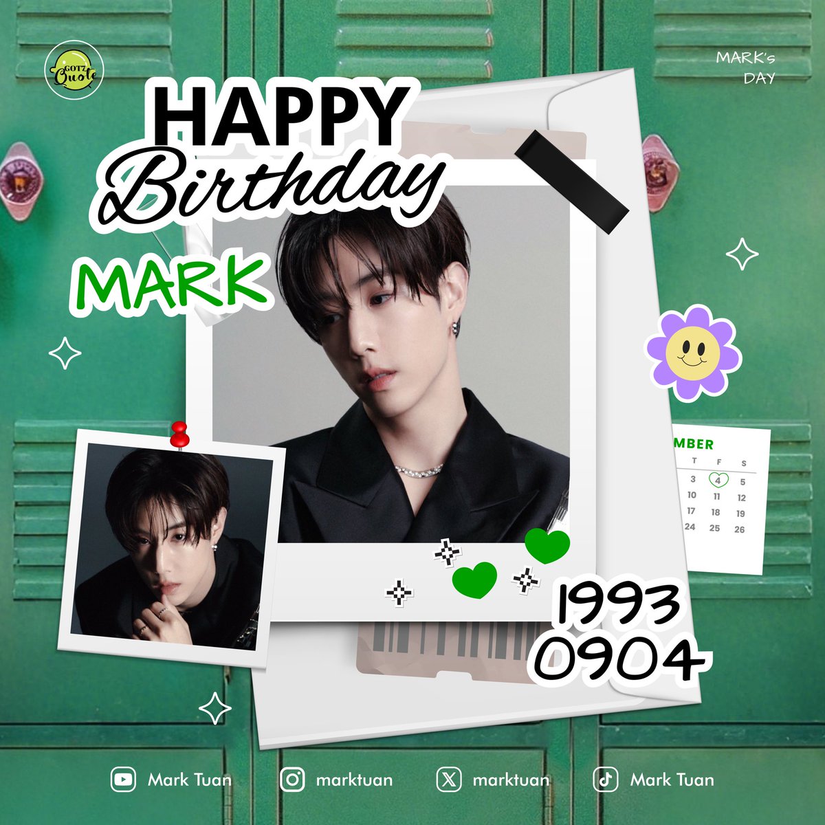 GOT7_Quote's tweet photo. 💚 𝑯𝒂𝒑𝒑𝒚 𝑩𝒊𝒓𝒕𝒉𝒅𝒂𝒚 𝑴𝒂𝒓𝒌 𝑻𝒖𝒂𝒏🦋
HBD to P’Mark พี่ใหญ่ของเรา ขอให้พี่มาร์คเติบโตขึ้นอย่างแข็งแรง มีรอยยิ้มที่สดใสในทุกการก้าวเดินอย่างมั่นคงและจะมีพวกเราสนับสนุน รอผลงานดีๆแบบนี้ตลอดไปนะคะ 🫶🏻💚

HAPPY BIRTHDAY MARK TUAN
#33YearsOfSunsetsWithMarkTuan #MarkTuan https://t.co/4i0ZF09gm9
