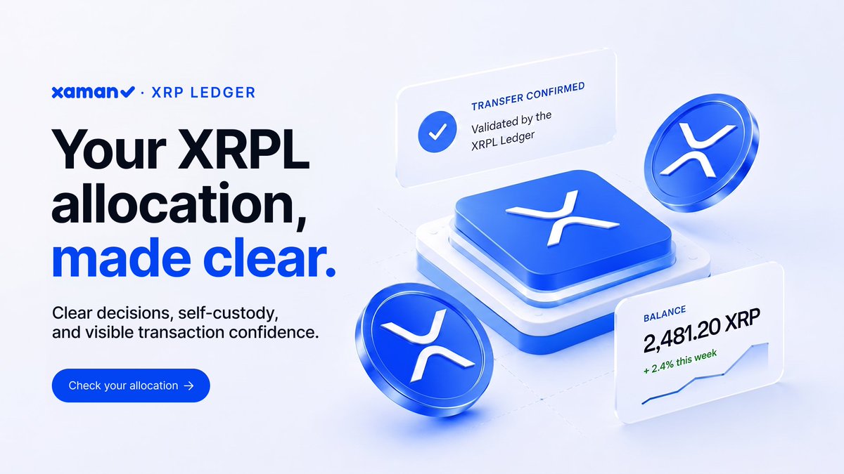 wstclff's tweet photo. XRPL Allocation is now LIVE 🚀

Check the latest community allocation proposal through a wallet experience designed for clear decisions and self-custody

📌 MORE INFO: 👉 https://t.co/8WGBfWKOdG 👈  

https://t.co/puZrph9Z6S https://t.co/wqJfdOQ5hZ