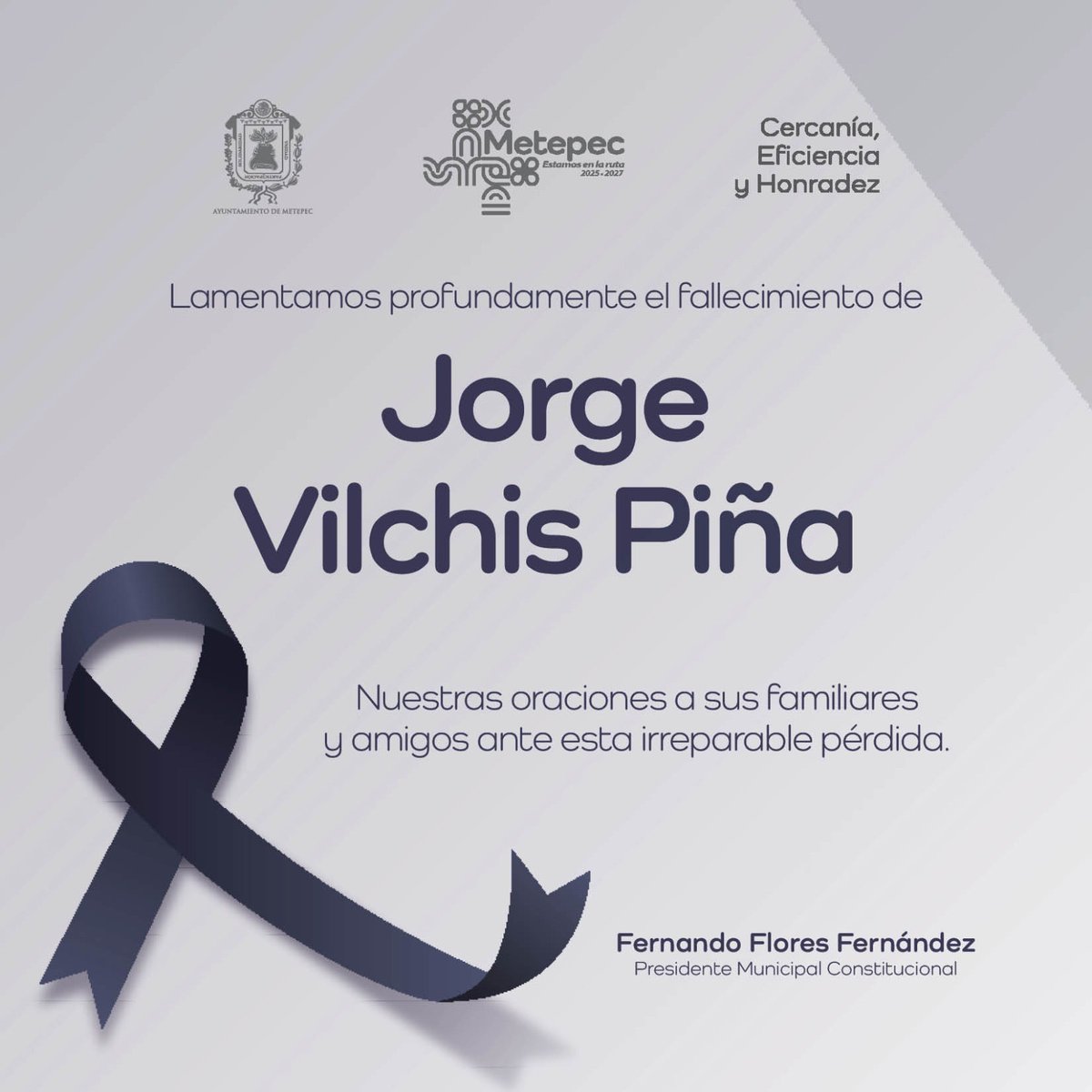 MetepecGobierno's tweet photo. Descanse en paz 🙏🏼 https://t.co/ZLvbTCG9xN