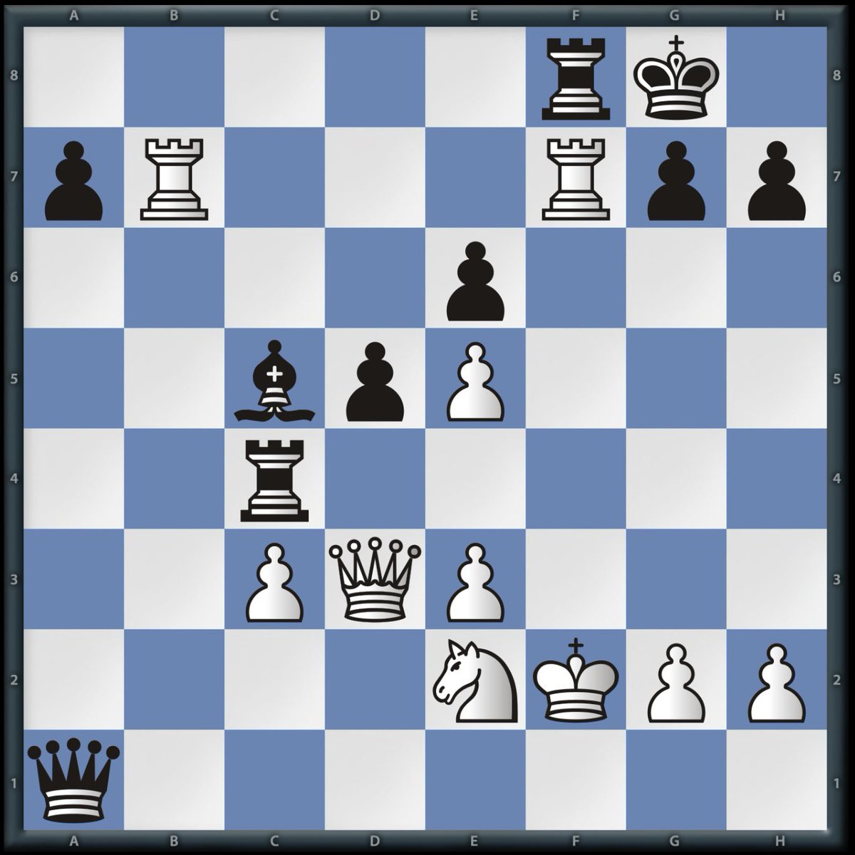 SusanPolgar's tweet photo. Real Game Tactic! ♟️
White to move. This is not a one-move puzzle. You will need to calculate at least 4–5 moves ahead to overcome all of Black’s defensive resources.
Can you see the entire combination?
#ChessTactic #ChessPunks https://t.co/jVgBCbQl6I