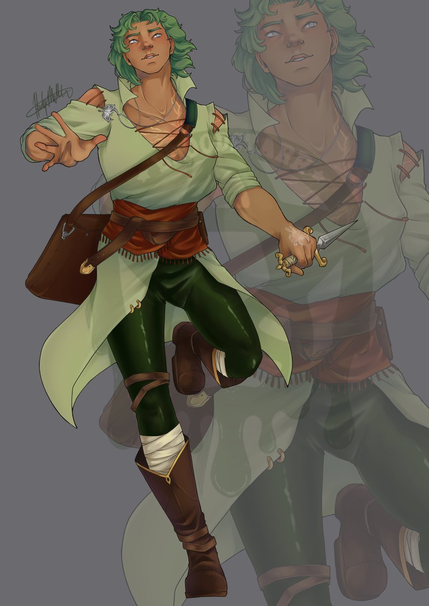 Bloodstarr96's tweet photo. This cute bean belongs to lidocaine_1 on instagram but the art is completely mine! Had a lot of fun with his design and pose! Such a sweet boiiiii #commission #digitalart #dnd https://t.co/dm1ZE9B00N
