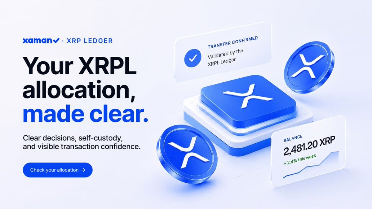 wstclff's tweet photo. XRPL Allocation is now LIVE 🚀

Check the latest community allocation proposal through a wallet experience designed for clear decisions and self-custody

📌 MORE INFO: 👉 https://t.co/Ohf8U8ARnO 👈  

https://t.co/fPOqhBdjit https://t.co/2Y8WAop2W8