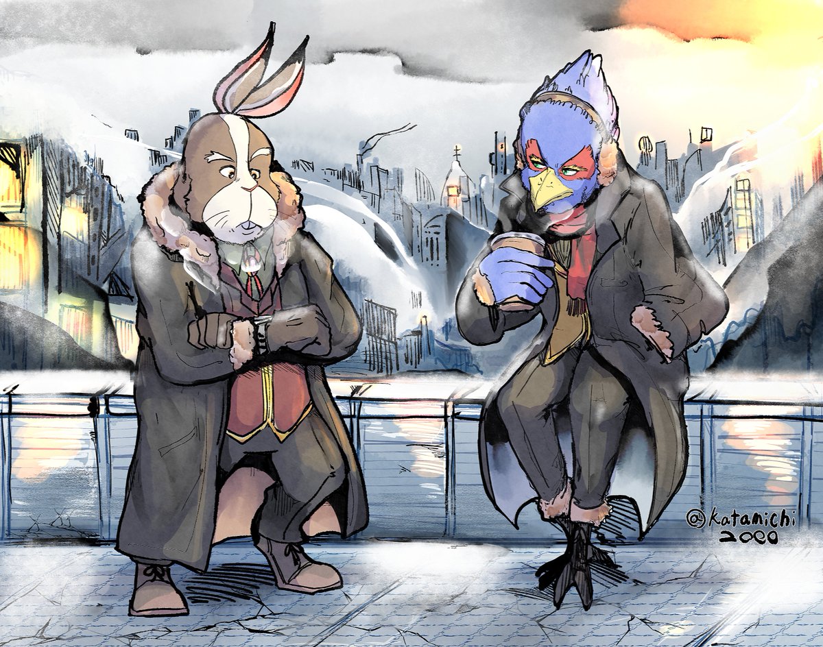 Katamichi2000's tweet photo. 雑い落書き🐰🐦 https://t.co/comwb2YgyO