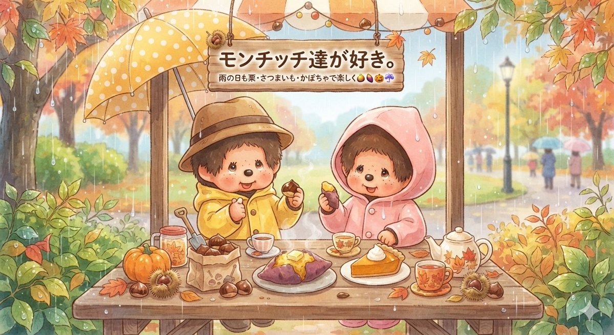 saruko08's tweet photo. おはようございます😊
昨日からずっと雨が降っています☔

 #秋の味覚
 #もぐもぐモンチッチ

ぼちぼち頑張ります🐵 https://t.co/RVqmqAzRtk