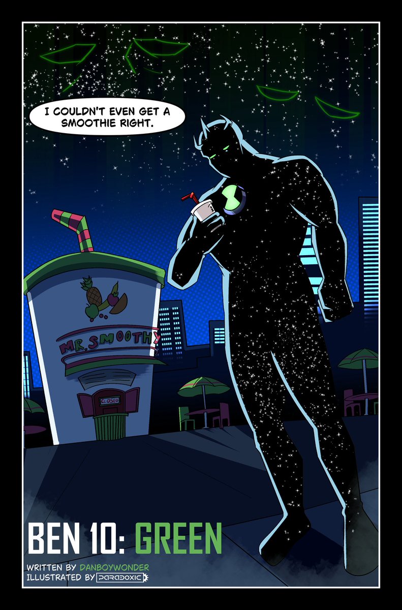 DanBoyWonder's tweet photo. “Ben 10: Green” 

Written By: Me
Art By: @ParadoxicComics https://t.co/oTG9LQb9A1