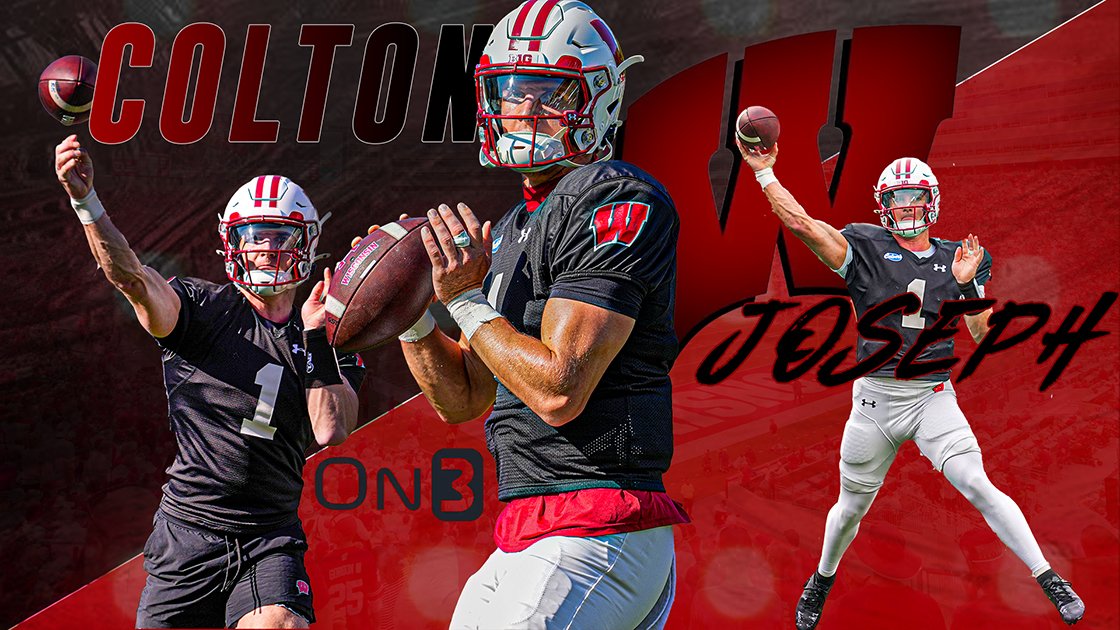 Evan_Flood's tweet photo. Colton Joseph has the keys to the car for the #Badgers offense...and he drives fast.

Can the electric dual-threat quarterback from Old Dominion snap a streak of bad luck for Wisconsin under center and revive the offense?

“Wisconsin’s never had a dual-threat quarterback like Colton."

https://t.co/UKIjJIk67Z (On3+)