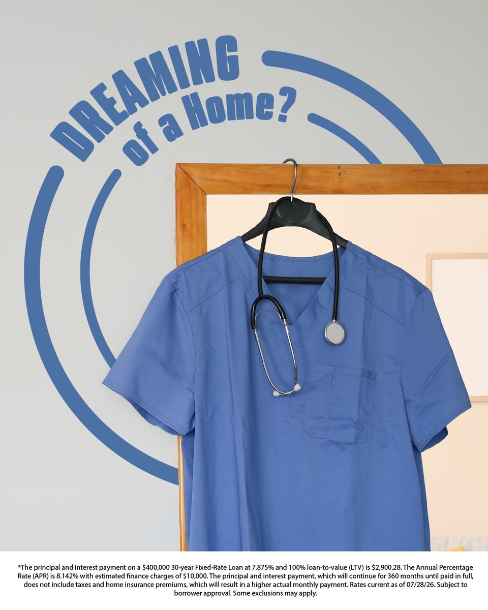 goldmortgage's tweet photo. Medical student debt clashing with your NJ or NY homeownership dreams? I offer specialized loan programs that can help medical professionals buy a home.* Send me a message at 908-206-4296 to see if you qualify! #njdoctors #nydoctors #njmortgage #nymortgage #njrealtor #nyrealtor https://t.co/wq5sYt5wnk