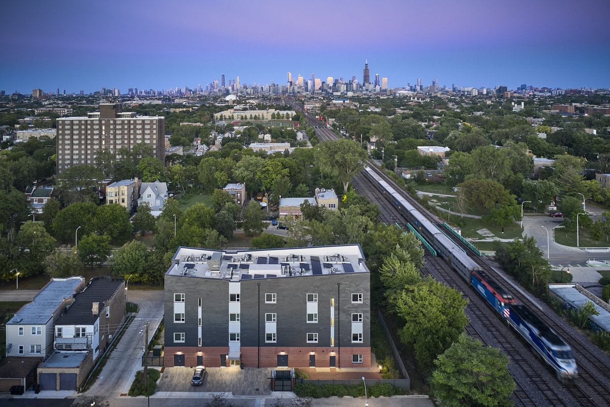 PHIUS1's tweet photo. Our September Project Spotlight is an award-winning affordable housing development just a short train ride from downtown Chicago 🌇

Learn more: https://t.co/IuLZRwyZ5C https://t.co/VkRqaf71e0
