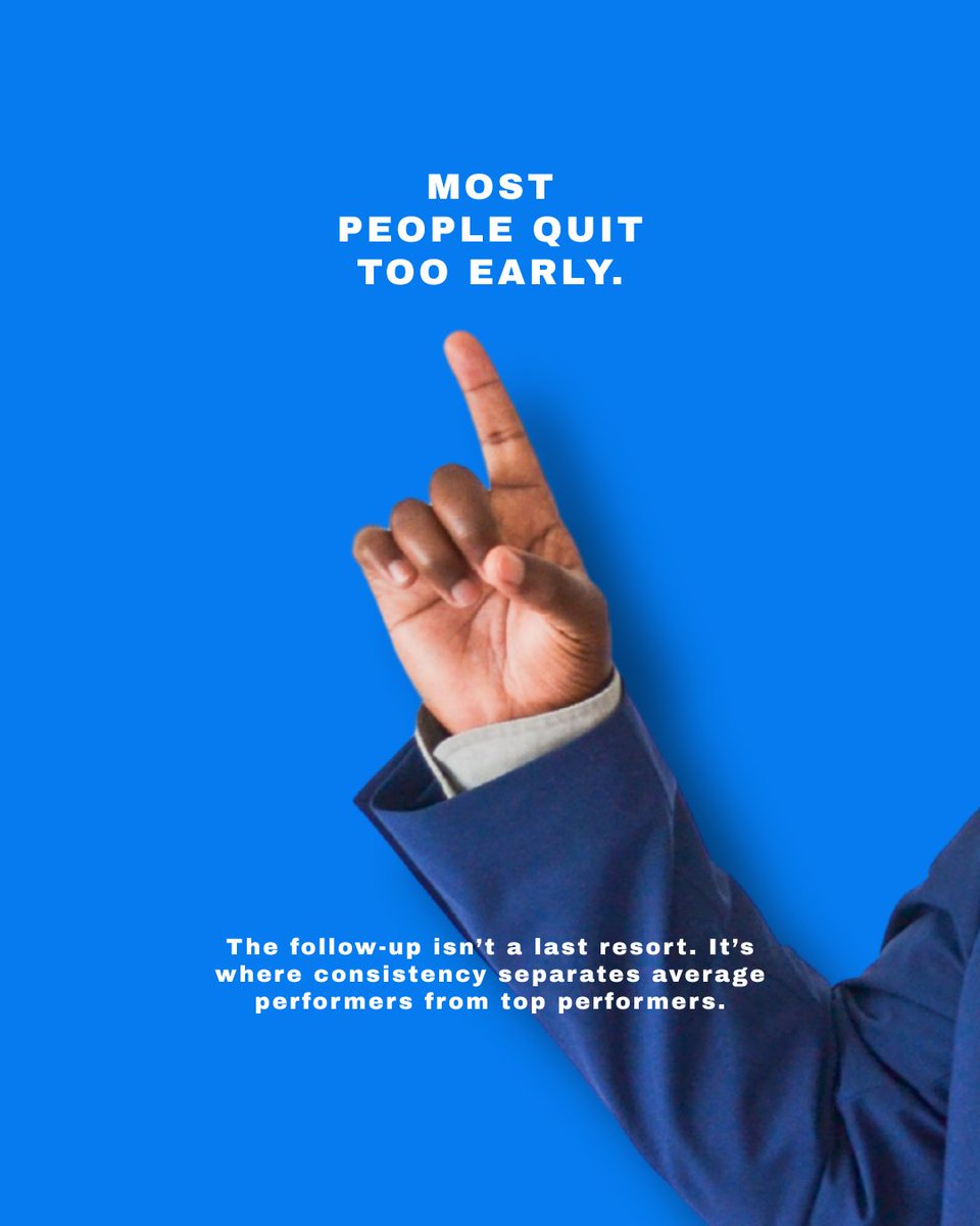 MovementMktgSC's tweet photo. Want to stand out?🤔 Do what most people won’t.
Follow through, stay consistent, and keep showing up.
-
#careerdevelopment #salesdevelopment #personalgrowth #leadershipdevelopment https://t.co/6ElWt3X0q9