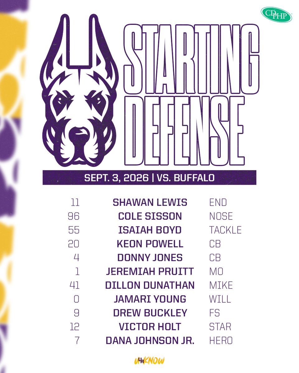 UAlbanyFootball's tweet photo. Tonight's @CDPHP Starters at Buffalo 🔒

#UAUKNOW https://t.co/ZvpL3KxQCk