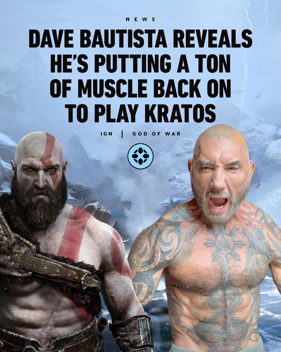 Dave Bautista Reveals He’s Putting A Ton of Muscle Back On to Play Kratos
