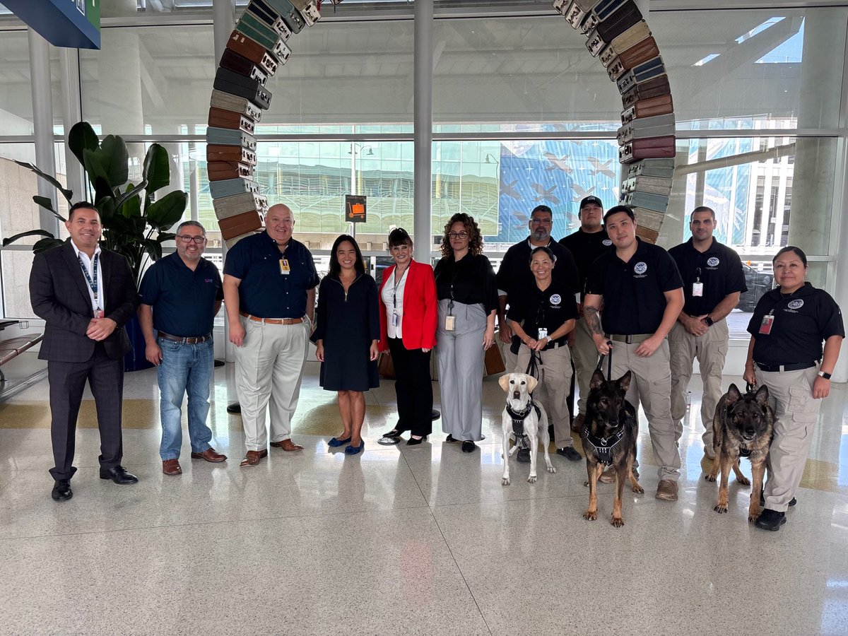 SATairport's tweet photo. We were honored to welcome Ha Nguyen McNeill, Deputy Administrator of @TSA to SAT last week. Her visit provided an opportunity to connect with our airport team on the important work happening across our aviation community &amp; our shared commitment to safe, secure &amp; efficient travel https://t.co/pMOPM0z2p1