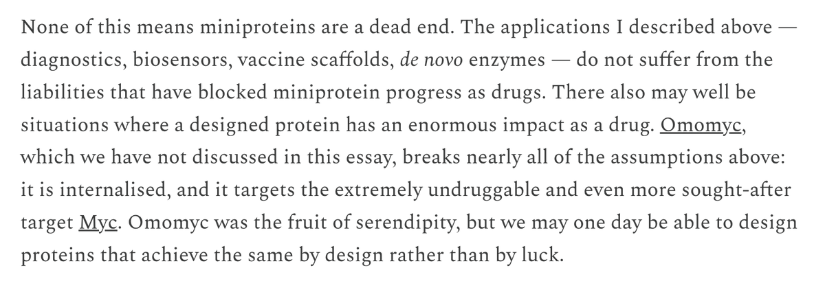 btnaughton's tweet photo. Great post about the history of miniproteins as drugs by @c_outeiral

https://t.co/I2Qf8Y5C5L https://t.co/F0uzLBVhCc