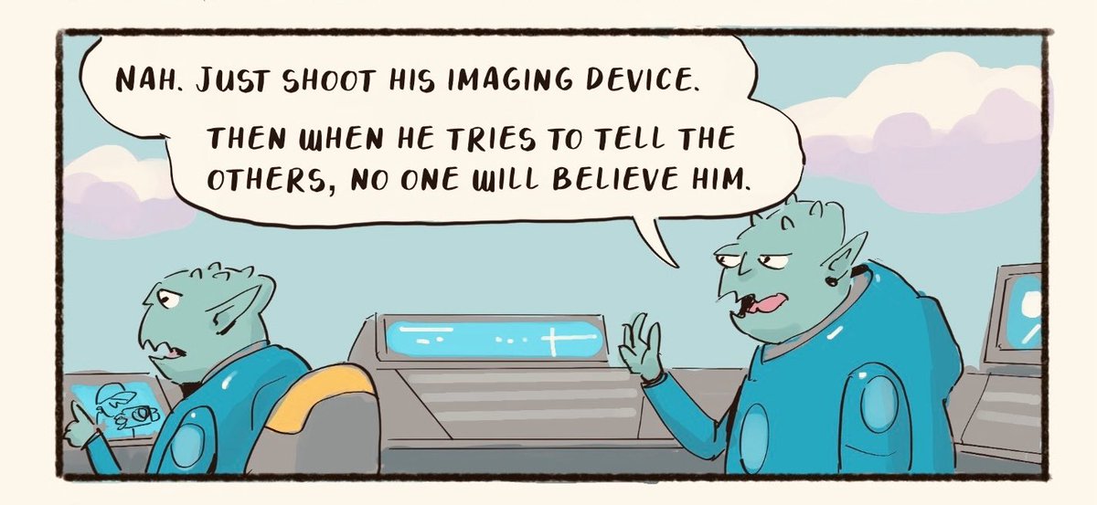 nuclearobot's tweet photo. “Extraordinary claims require extraordinary evidence”
-Carl Sagan 

#webcomic #procreate #scificomics #cosmicpinball #ufo https://t.co/xR3TGNeS7f