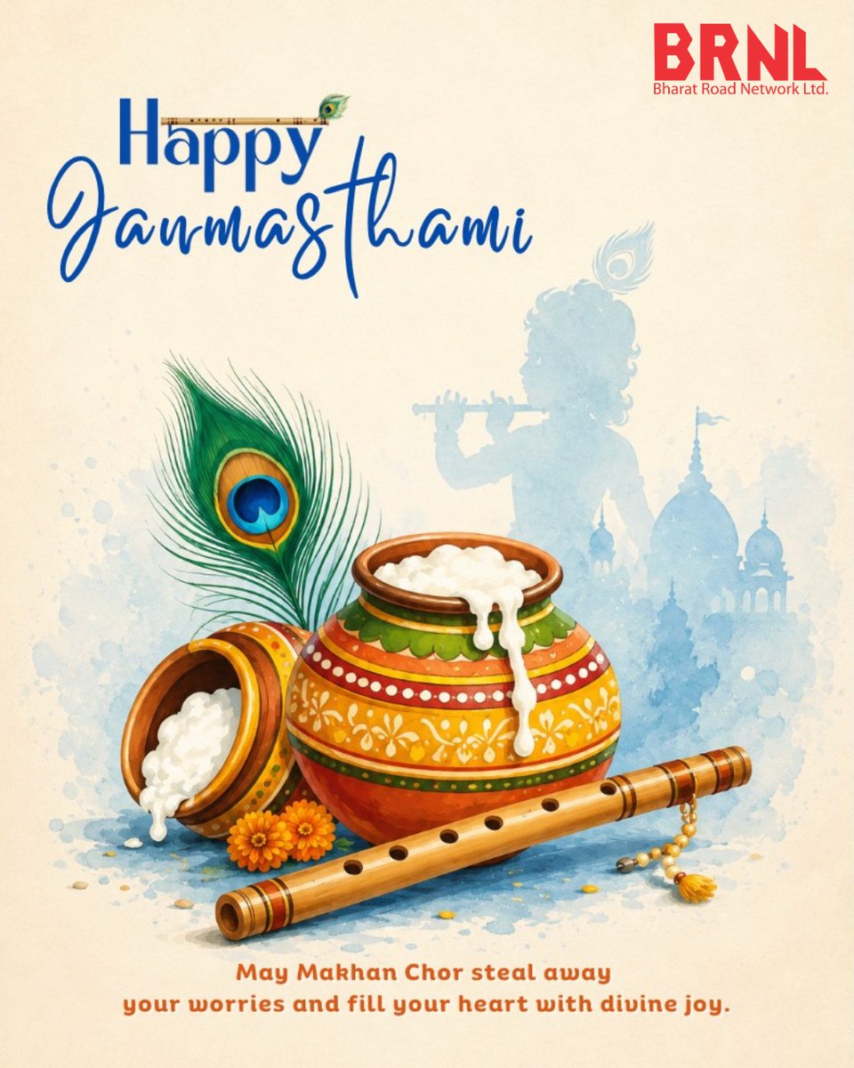 brnlindia's tweet photo. This #Janmashtami lets remind ourselves one of the timeless strategies of Lord Krishna- #Focus on #effort, and the #results will follow. Wishing everyone a #HappyJanmashtami! https://t.co/IGYll2Wwbp