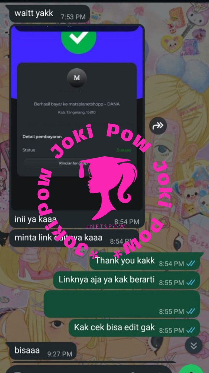 netspow's tweet photo. Testimoni lagi

1. Joki PPT
2. Joki PPT Deck
3. CV ATS
4. CV ATS https://t.co/1gmSKUfces