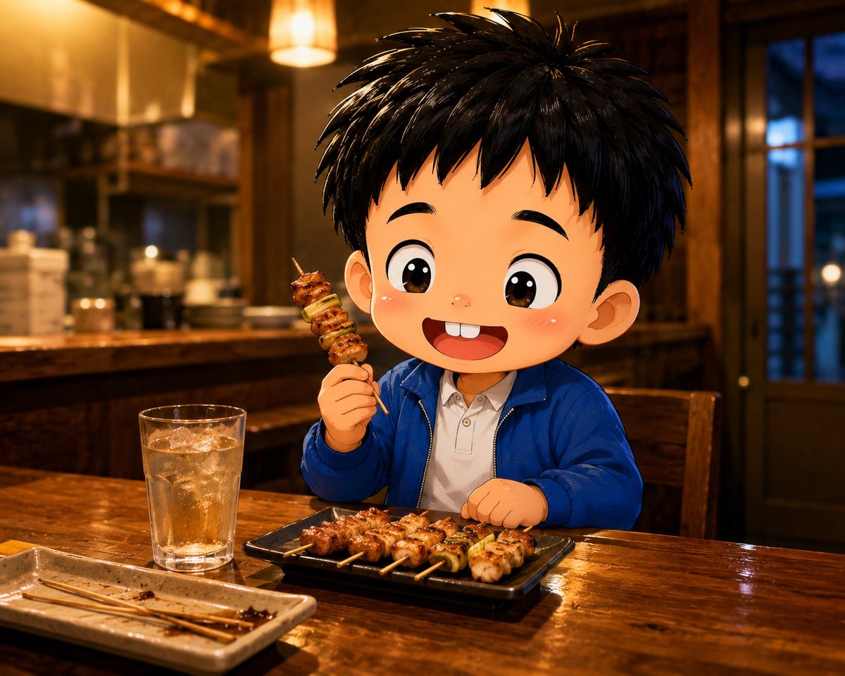 wavekun_stamp's tweet photo. 🍢今日は #串の日

金曜日！今週もおつかれさまでした😊

ウェーブ君、仕事帰りに焼き鳥へ。
「一本だけ」のつもりが……

気づけば追加注文😂

まあ金曜日だし、今日はいいよね！
一週間頑張った自分にご褒美です✨

#ウェーブ君 #金曜日 https://t.co/aM3cl8vAGL