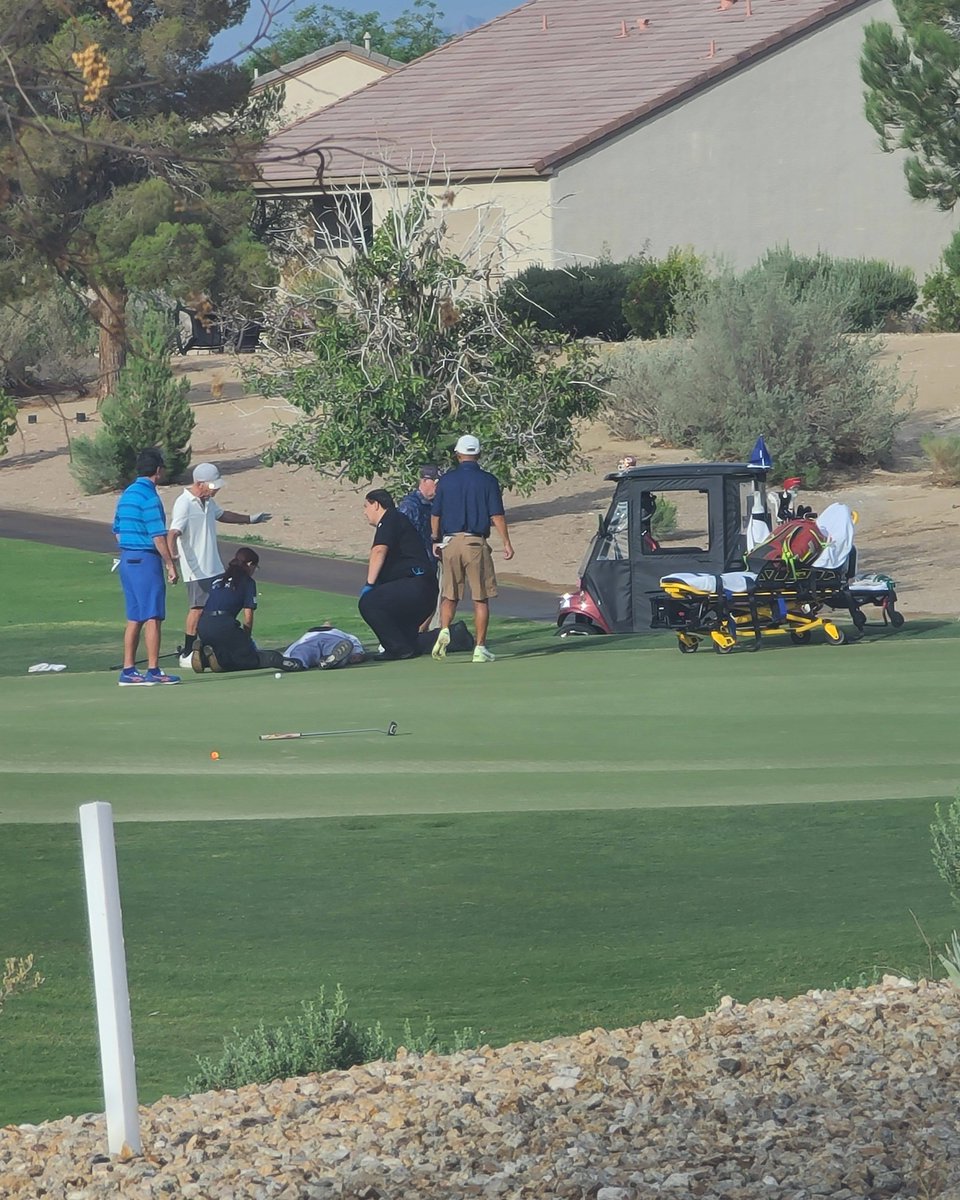 SHANNON9165's tweet photo. Golfer is down, but I was so happy to see him lift his arm for the blood pressure cuff. https://t.co/s7nKGQhrpp