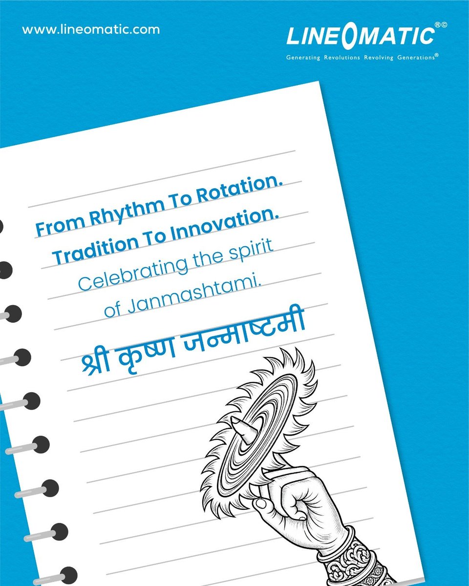 lineomatic's tweet photo. Celebrating the spirit of Janmashtami, a timeless legacy that continues to inspire creativity, purpose, and new beginnings.

Wishing you and your family a joyful and blessed Janmashtami!

#Janmashtami #KrishnaJanmashtami #Lineomatic #TimelessLegacy #FestiveSpirit https://t.co/122nLh9FFX