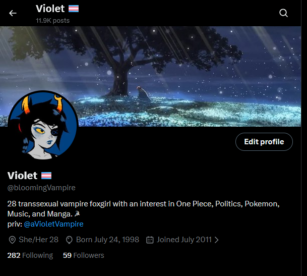 bloomingVampire's tweet photo. new layout last changed for a while I just love changing this shit https://t.co/N9AG5v6aVh