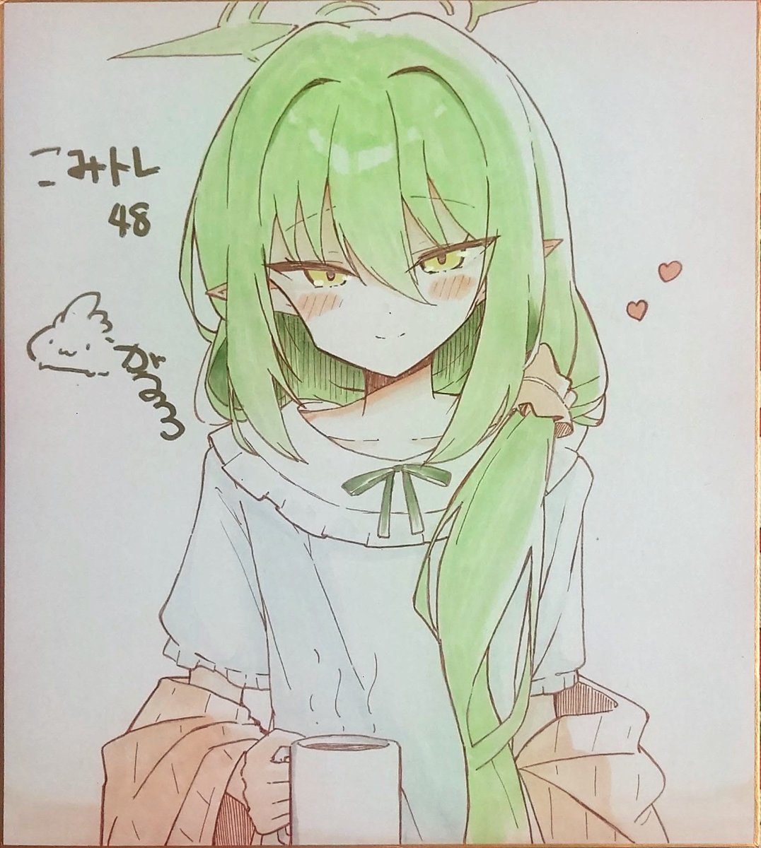 garumux's tweet photo. コミトレで頒布する色紙3号機
価格は悩み中です…… https://t.co/fyuT9LlC56