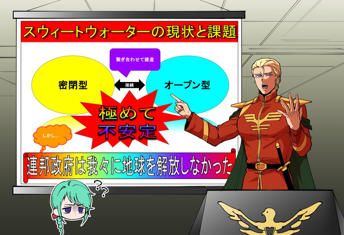 inumisoooo's tweet photo. ダサパワポのあり得ないスウィートウォーター演説 https://t.co/auo65ULFY8