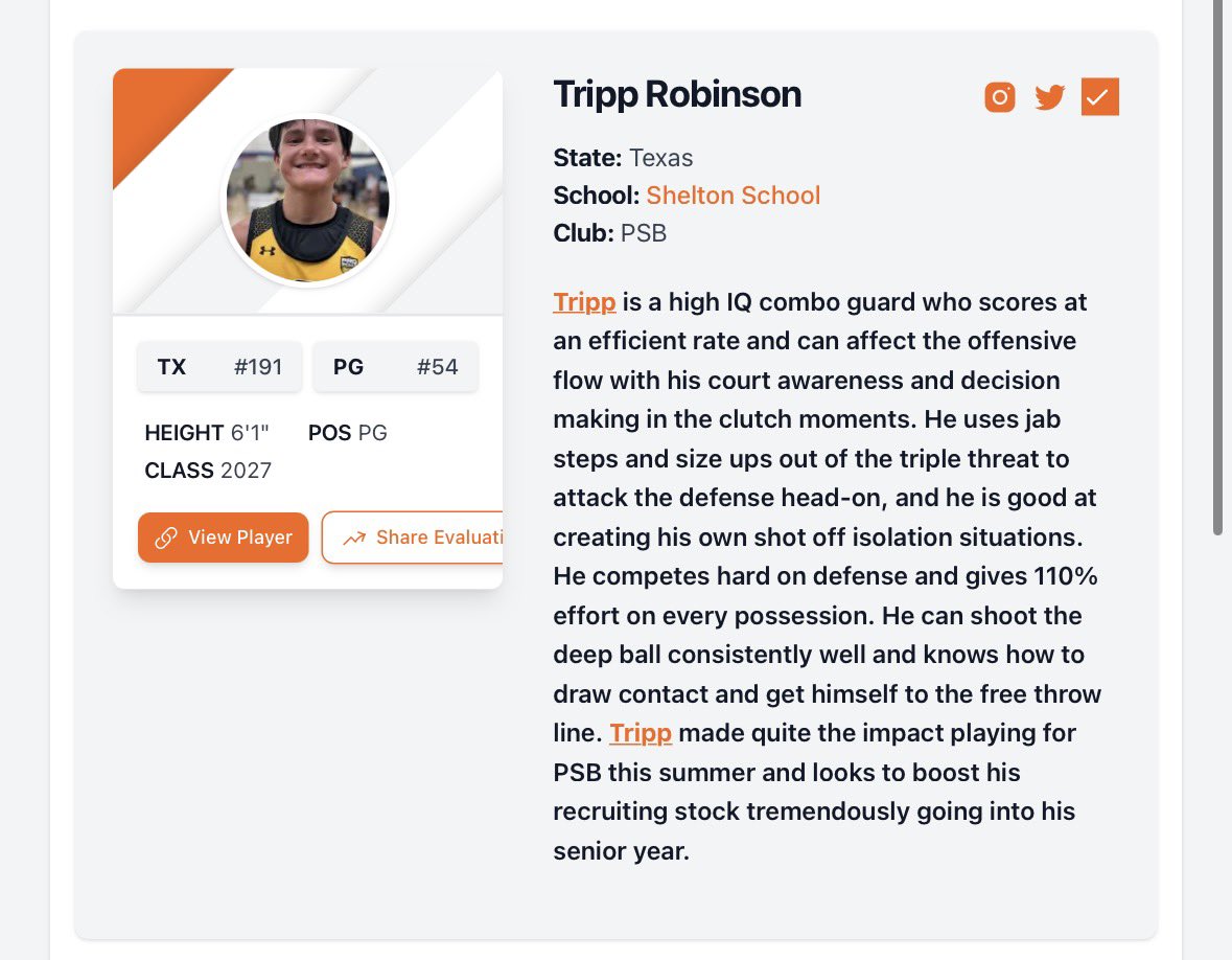 Tripp_003_'s tweet photo. @CTP_Scouts thank you for the write up! Excited for senior year, and making a big impact, Lord willing! @proskillsdallas @tmaina11 https://t.co/VBYGuSBTXe
