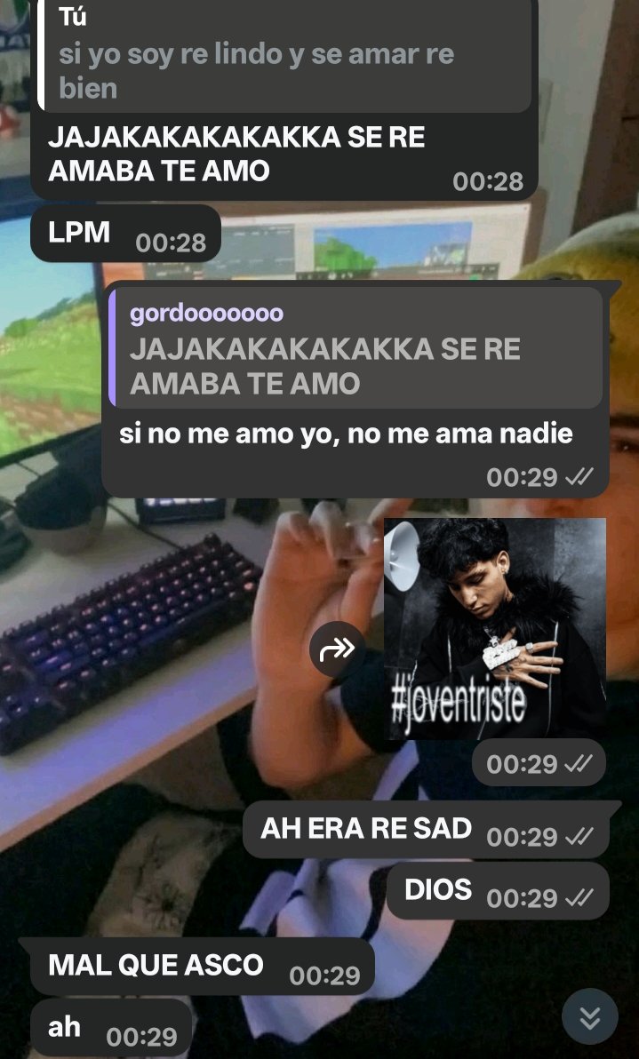 patt3tikoo's tweet photo. lo odio, pero lo extrañw oki ( es un amigo, no es mi ex bueno ) https://t.co/HMwpyFPoym