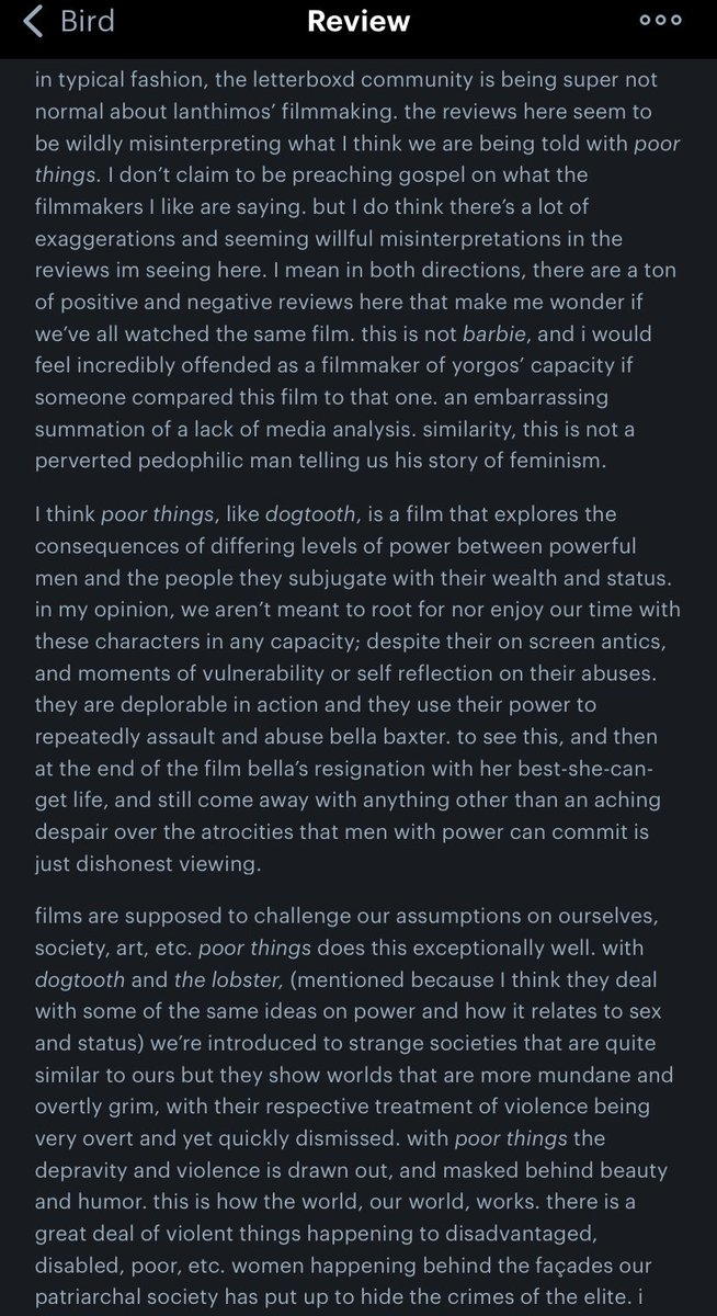 anindividuation's tweet photo. I watched Poor Things, read the full thing here: https://t.co/mJqrGHFL3u https://t.co/1WpExFZHdk