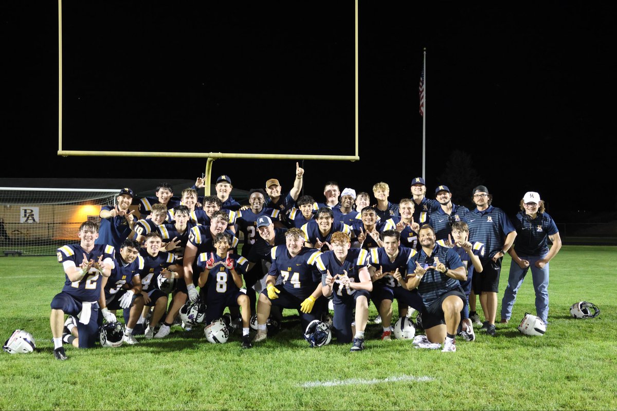 BABlueKnight's tweet photo. BA football getting the win tonight over USM! 

#wisfb https://t.co/IC3JidV2F2
