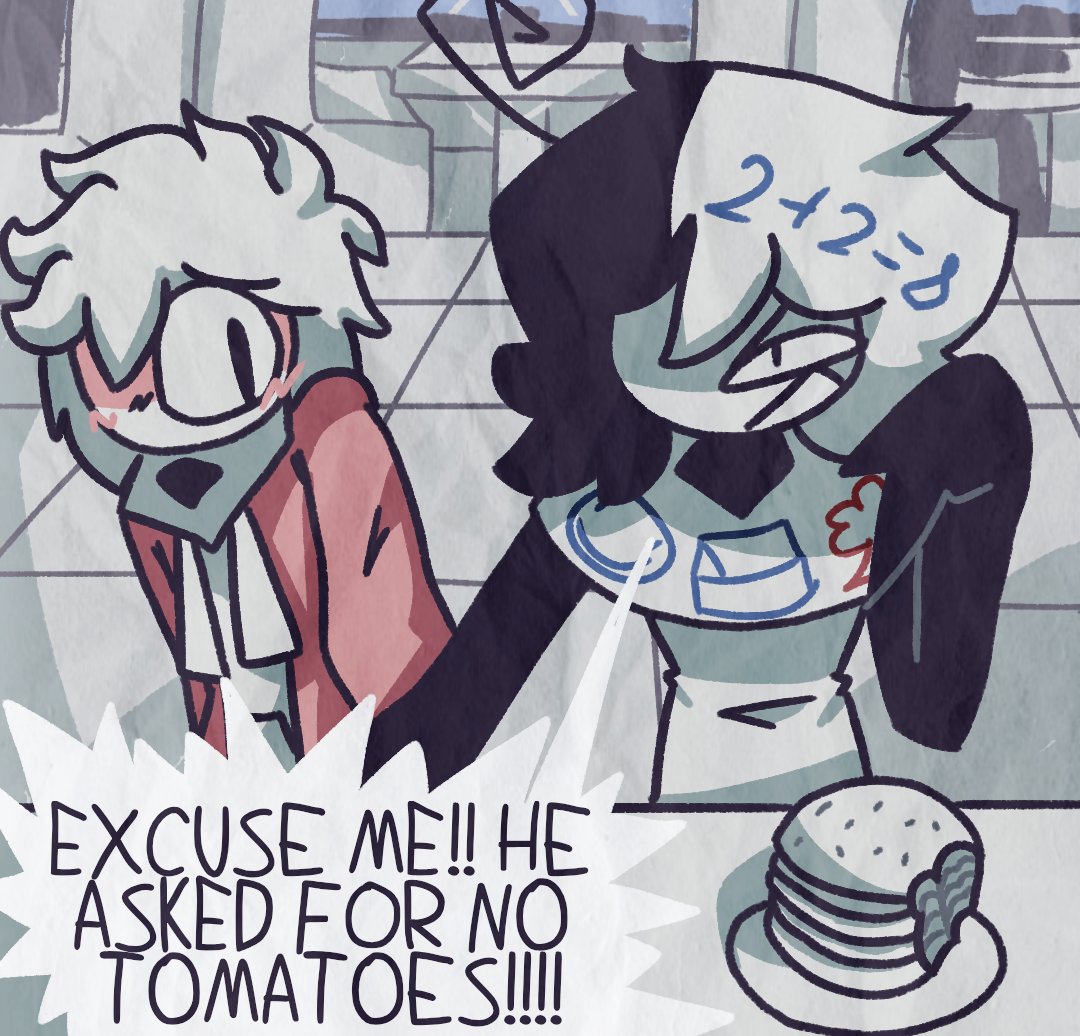 ZippedHoodie's tweet photo. This comic is mainly an excuse to show my HATRED for tomatoes, been a #hater of them since DAY ONE!!!!!1!1!!

#fpe #fundamentalpapereducation #selfship #yumeship https://t.co/JDnZjmocT7