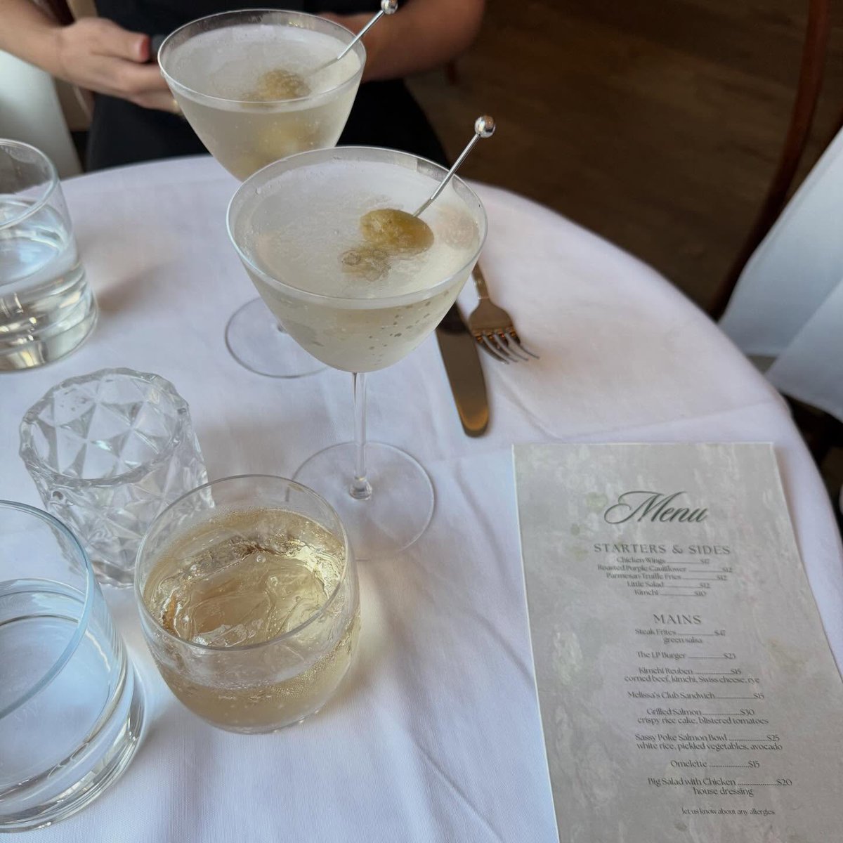CarolinMarzd's tweet photo. Hello everyone, happy almost-Friday. Back with a review of the brand-new WV bistro, Lily Pond Club. Kendel and I enjoyed a spring dinner with strong complimentary martinis, steak frites, truffle fries, and a flavorful kimchi Reuben. Beautiful https://t.co/z0m9Rw6cix