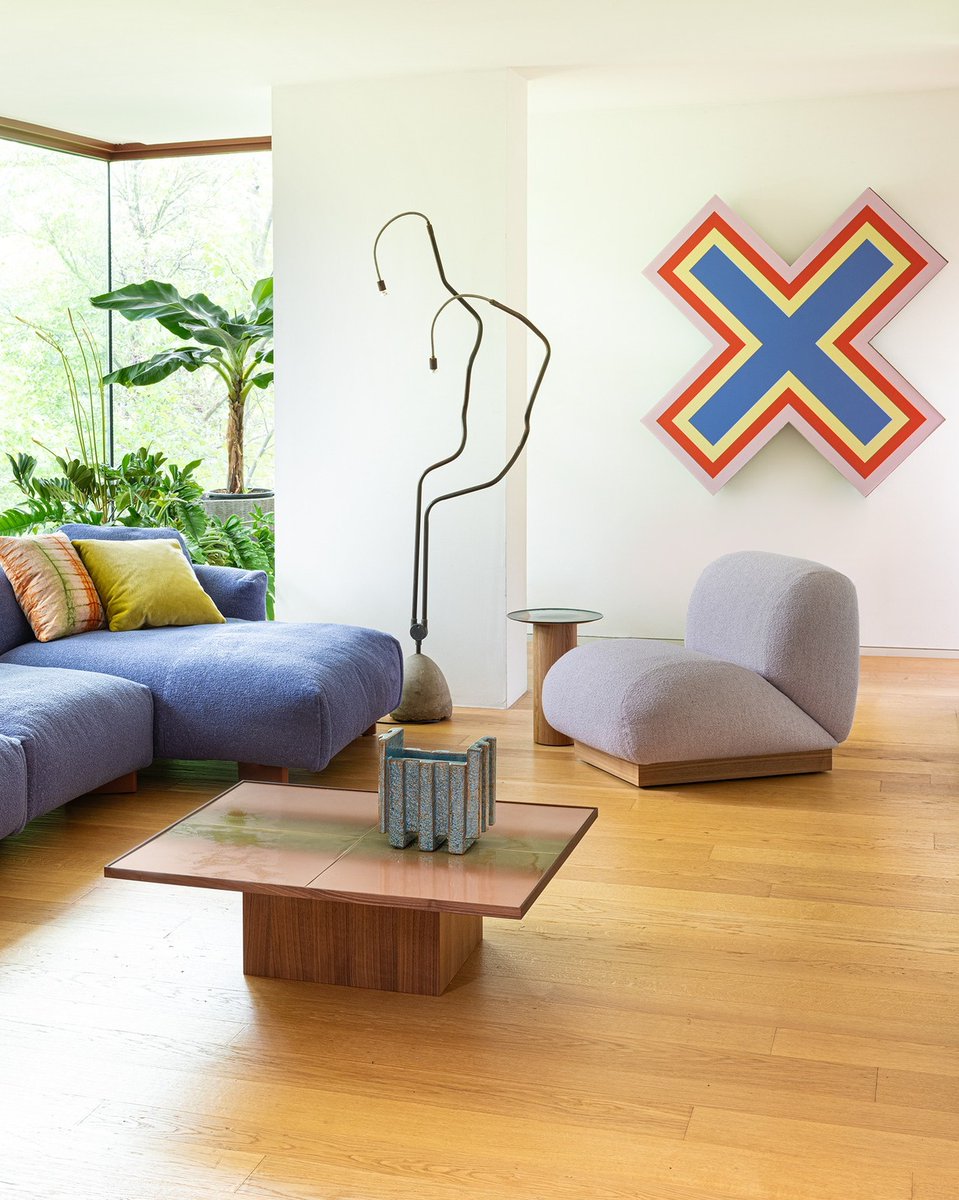 Marcesca_Love's tweet photo. Clay for @morosofficial blends an essential armchair with modular glazed ceramic tables. Handcrafted in Nove, Vicenza, each piece features precious glazes and lustres, complemented by Mangiafuoco tables in enameled copper. https://t.co/IPPcphM0O9