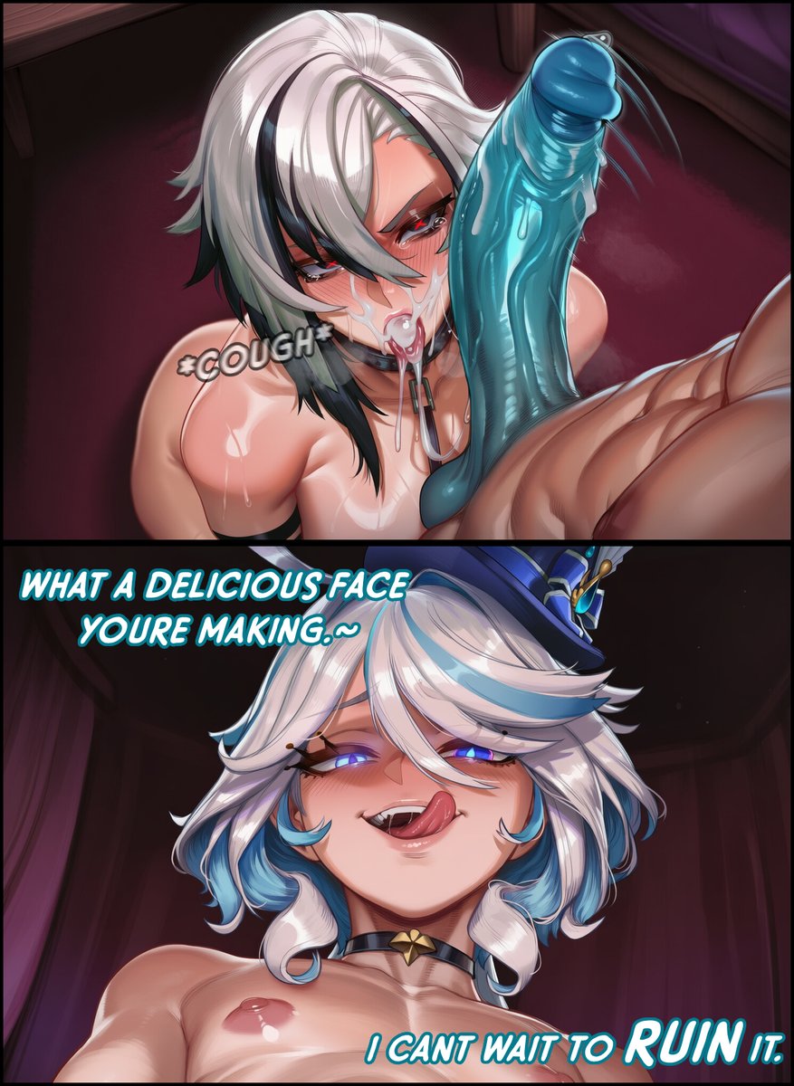 MillPinkMilf's tweet photo. Furina X Arlecchino Comic2 pt 3 https://t.co/g5ITPZLD8c